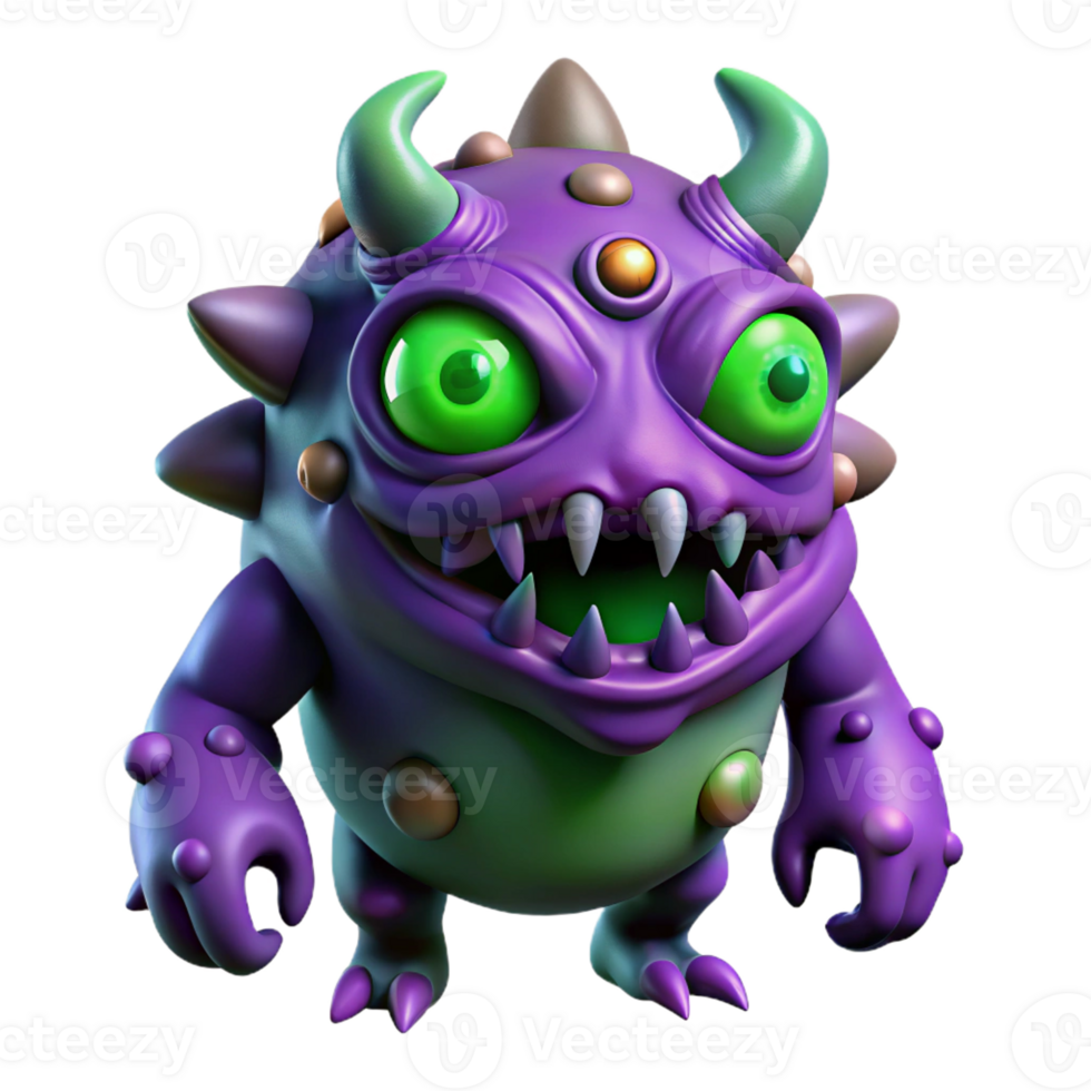 wonderful traditional A genetically modified creature with multiple eyes, lurking in the shadows, green and purple color palette, ominous lighting, dark fantasy style premium png