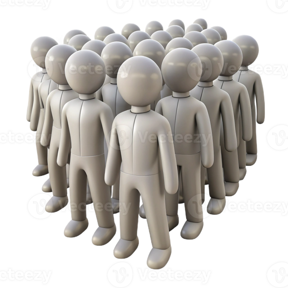 beautiful contemporary A crowd of faceless figures marching in unison, monochrome palette, oppressive atmosphere, Orwellian style original png