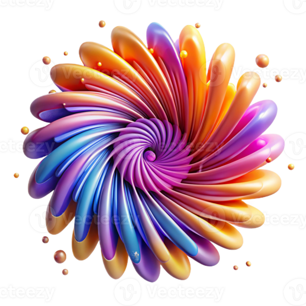 extraordinary rustic A dynamic explosion of particles, radiating outwards in a spiral pattern, with a vibrant color palette and a motion blur effect, in an abstract expressionist style high quality png