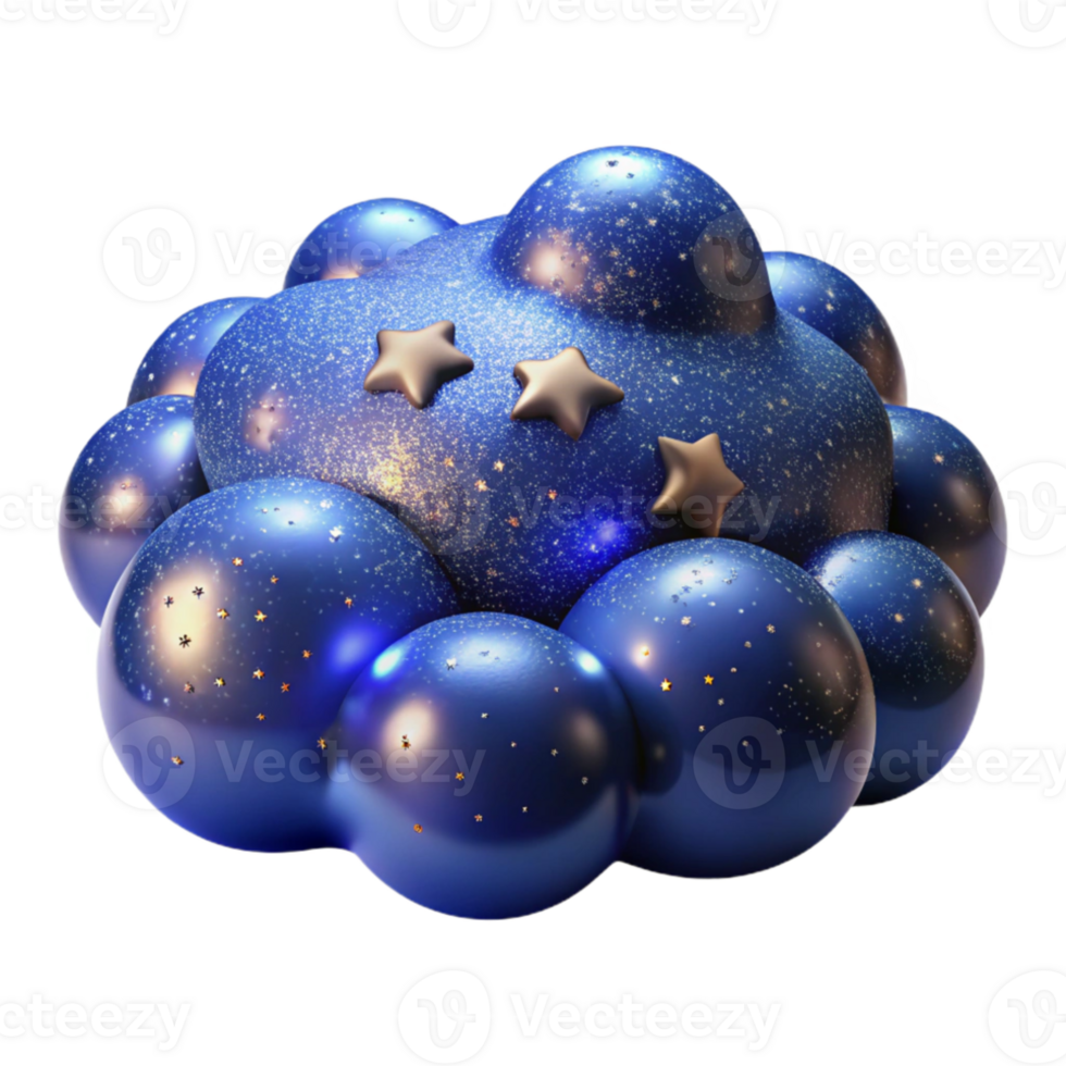 impressive abstract A field of shimmering particles, resembling a starry night sky, with a soft glow and a deep blue color scheme, in a cosmic abstract style premium png