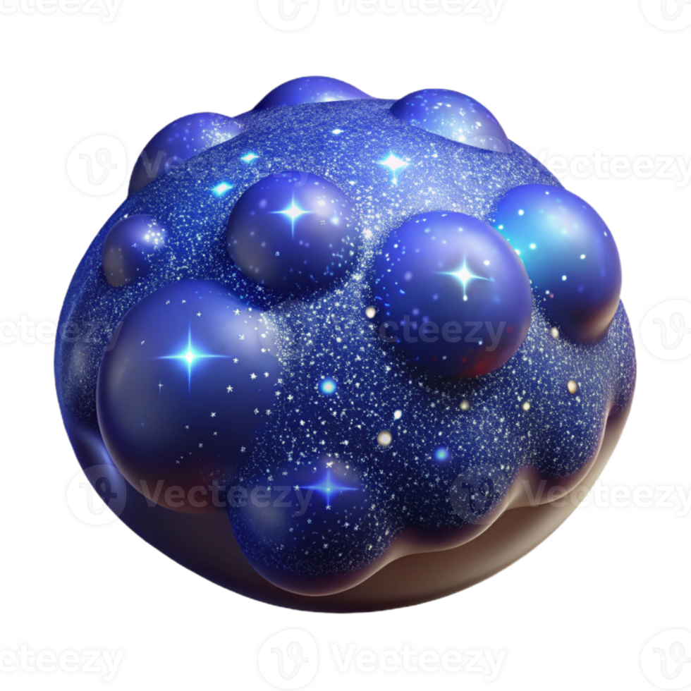 stunning vintage A field of shimmering particles, resembling a starry night sky, with a soft glow and a deep blue color scheme, in a cosmic abstract style premium png