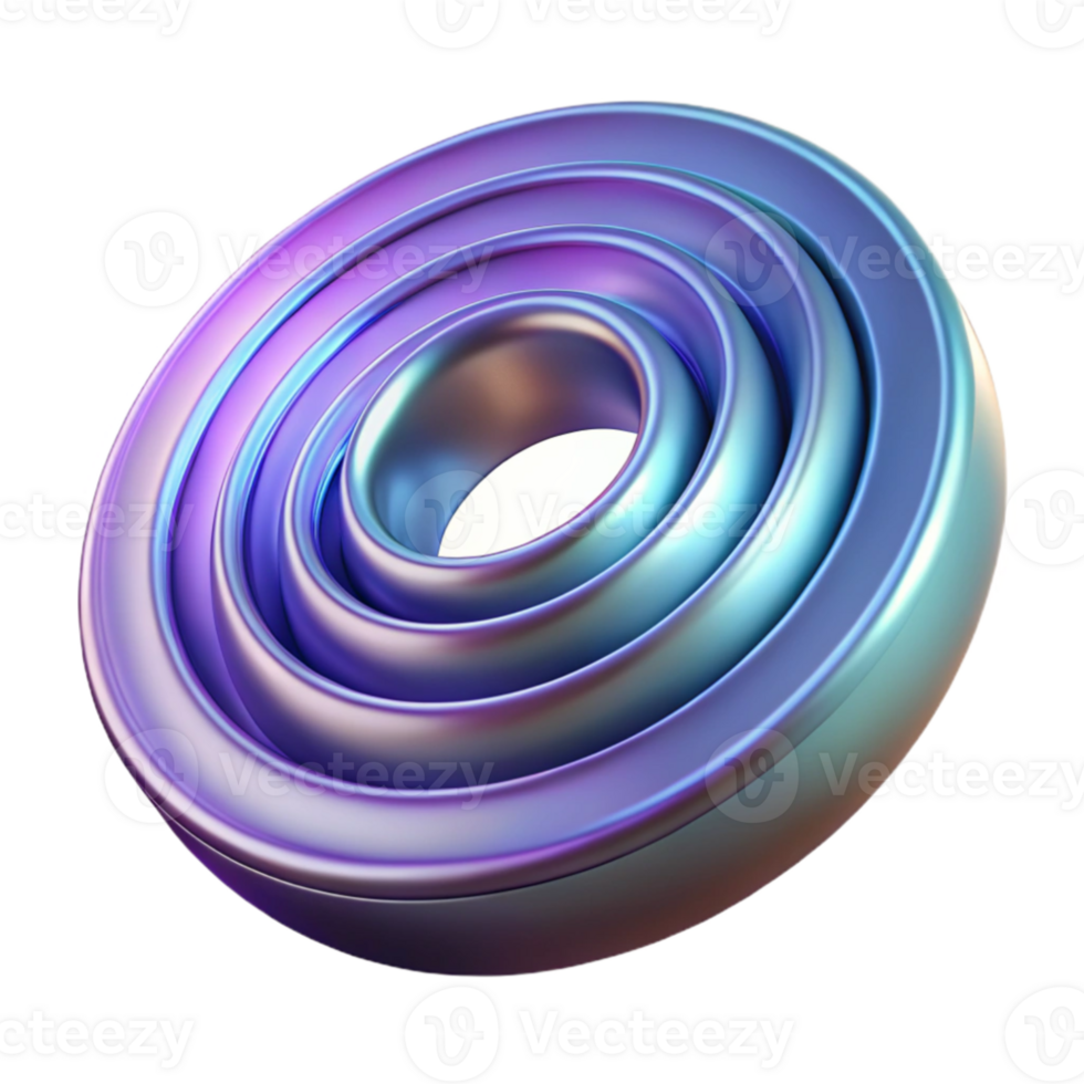 impressive vintage A series of concentric rings, radiating outwards with a subtle gradient, with a metallic texture and a futuristic style, in a cyberpunk style high quality png