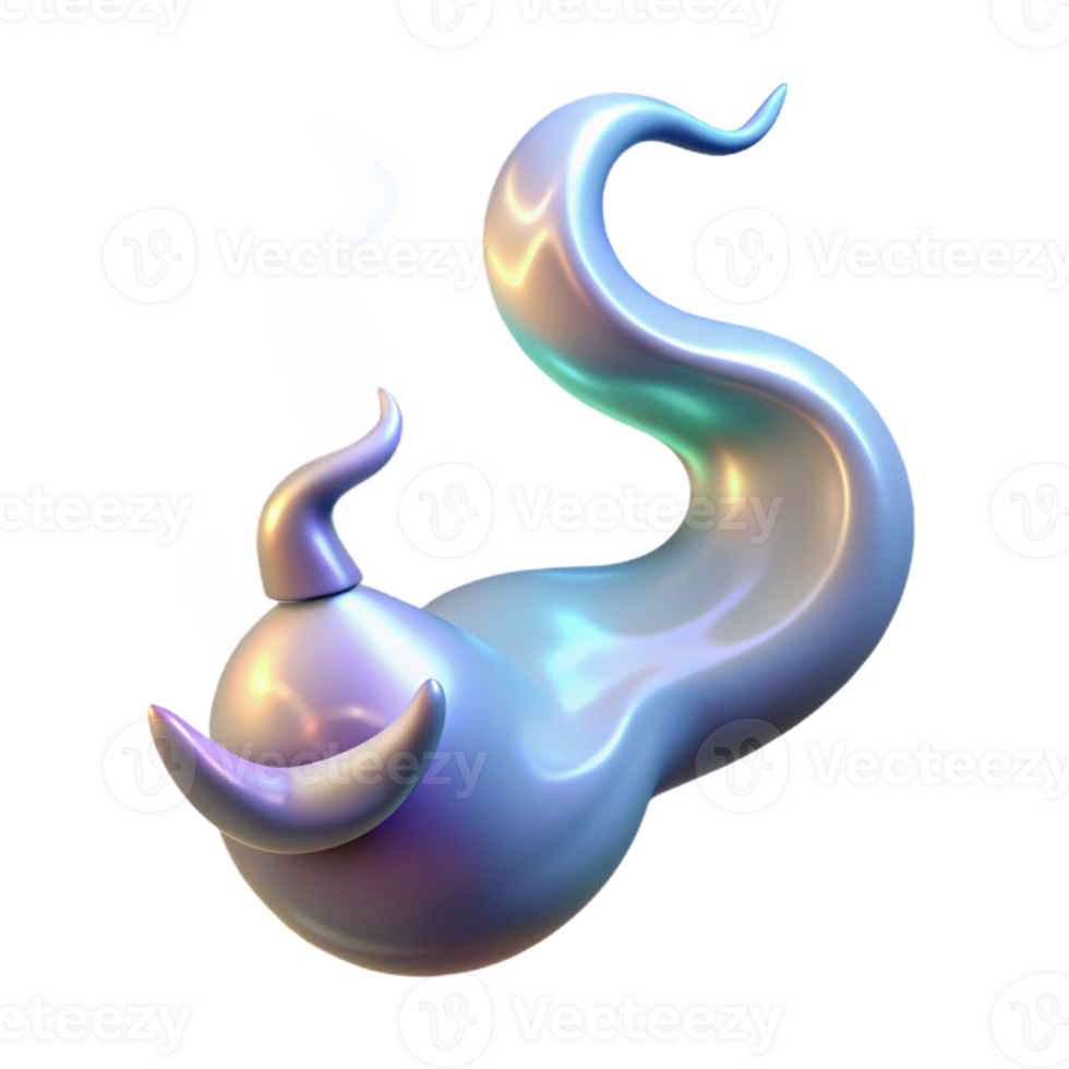 elegant minimalist A wisp of iridescent smoke forming the shape of a mythical creature, illuminated by a single ray of moonlight, fantasy art style premium png
