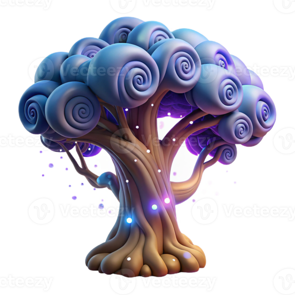 extraordinary artistic A colossal, ancient tree entwined with glowing runes, its branches reaching towards a swirling nebula. Surrealist style genuine png