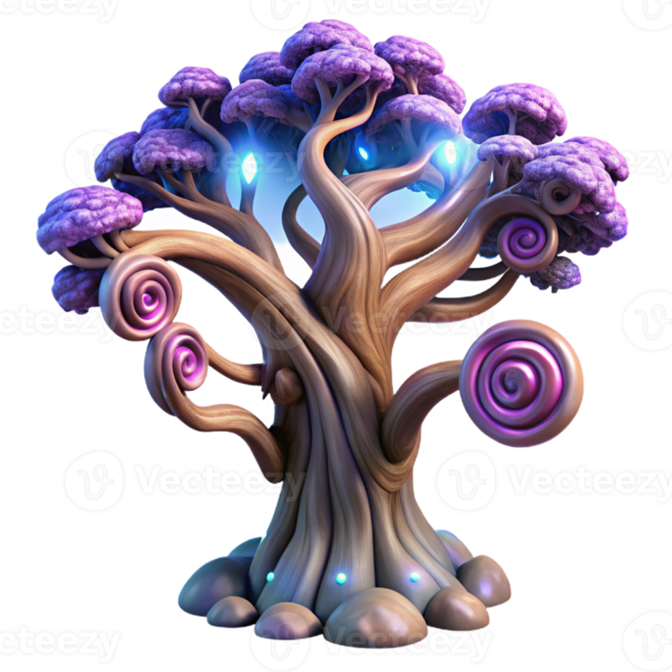 elegant artistic A colossal, ancient tree entwined with glowing runes, its branches reaching towards a swirling nebula. Surrealist style authentic png