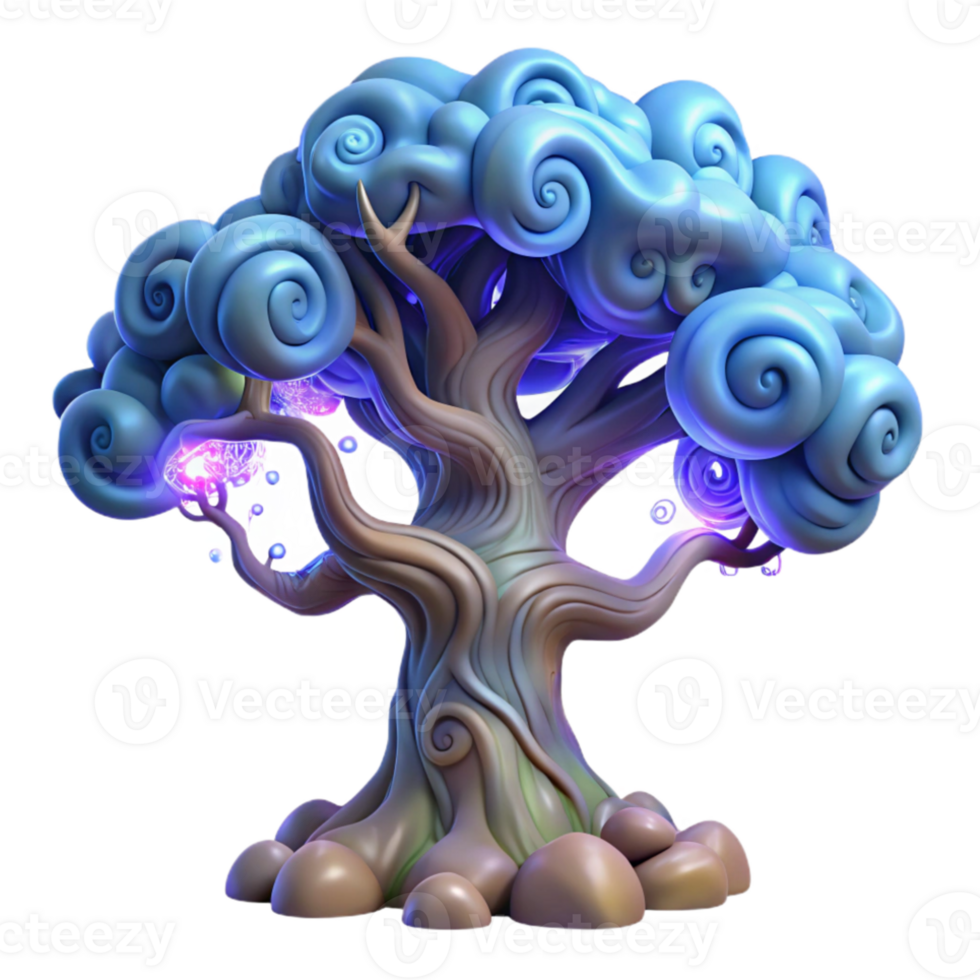 stunning modern A colossal, ancient tree entwined with glowing runes, its branches reaching towards a swirling nebula. Surrealist style professional png