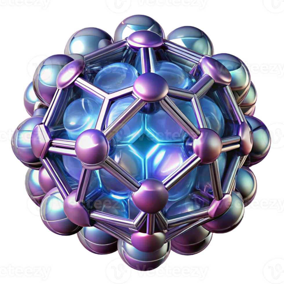 impressive modern A group of nanobots forming complex geometric patterns, illuminated by microscopic light, in an abstract style 4K png