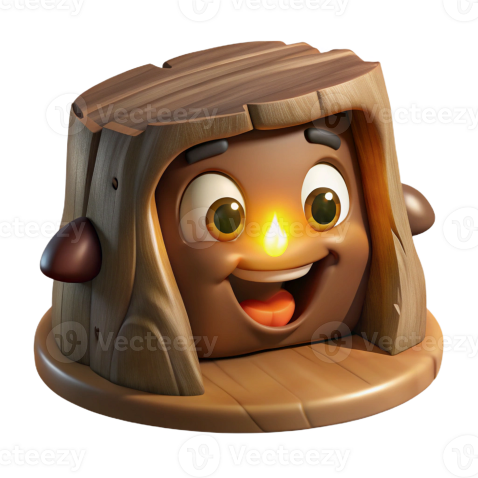 vibrant minimalist A mischievous brownie with a mischievous grin, hiding in a hollow log, lit by a beam of sunlight. Celtic mythology style high resolution png