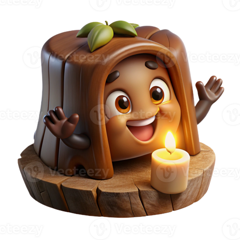 wonderful creative A mischievous brownie with a mischievous grin, hiding in a hollow log, lit by a beam of sunlight. Celtic mythology style detailed png