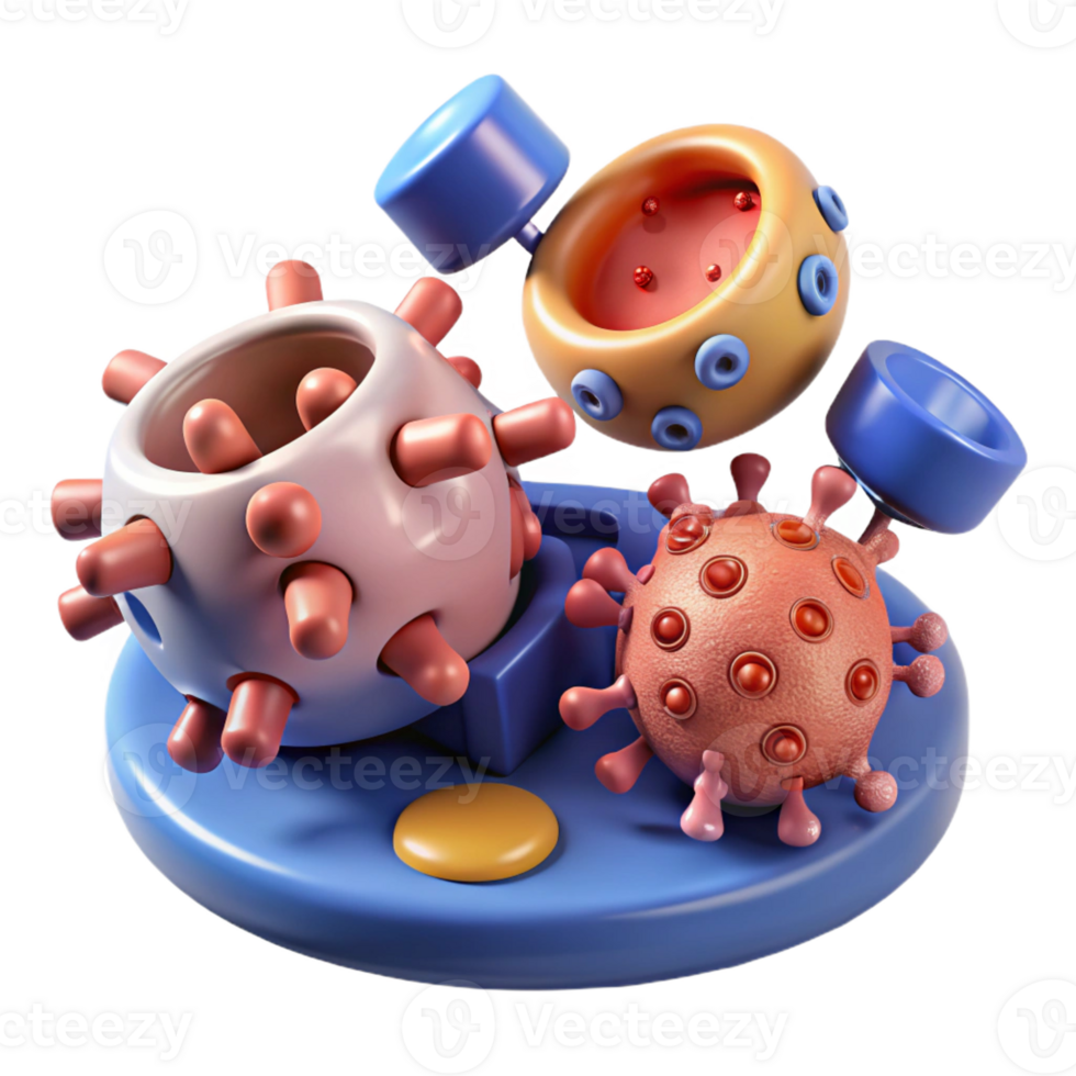 elegant traditional A group of nanobots repairing damaged tissue, microscopic view, scientific illustration style detailed png