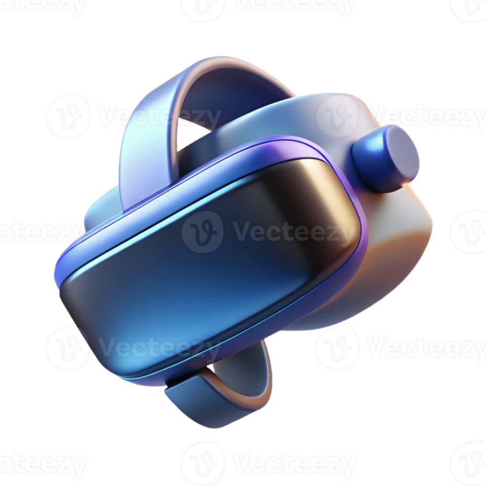 serene vintage A virtual reality headset floating in mid-air, sleek and modern design, soft lighting, product photography style original png