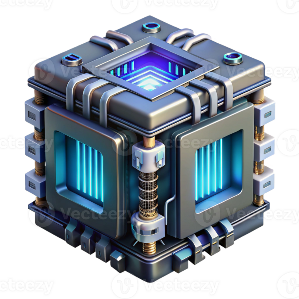 elegant modern Isometric projection of a complex modular building system, vibrant colors, abstract geometric shapes, playful and dynamic, architectural illustration, detailed png