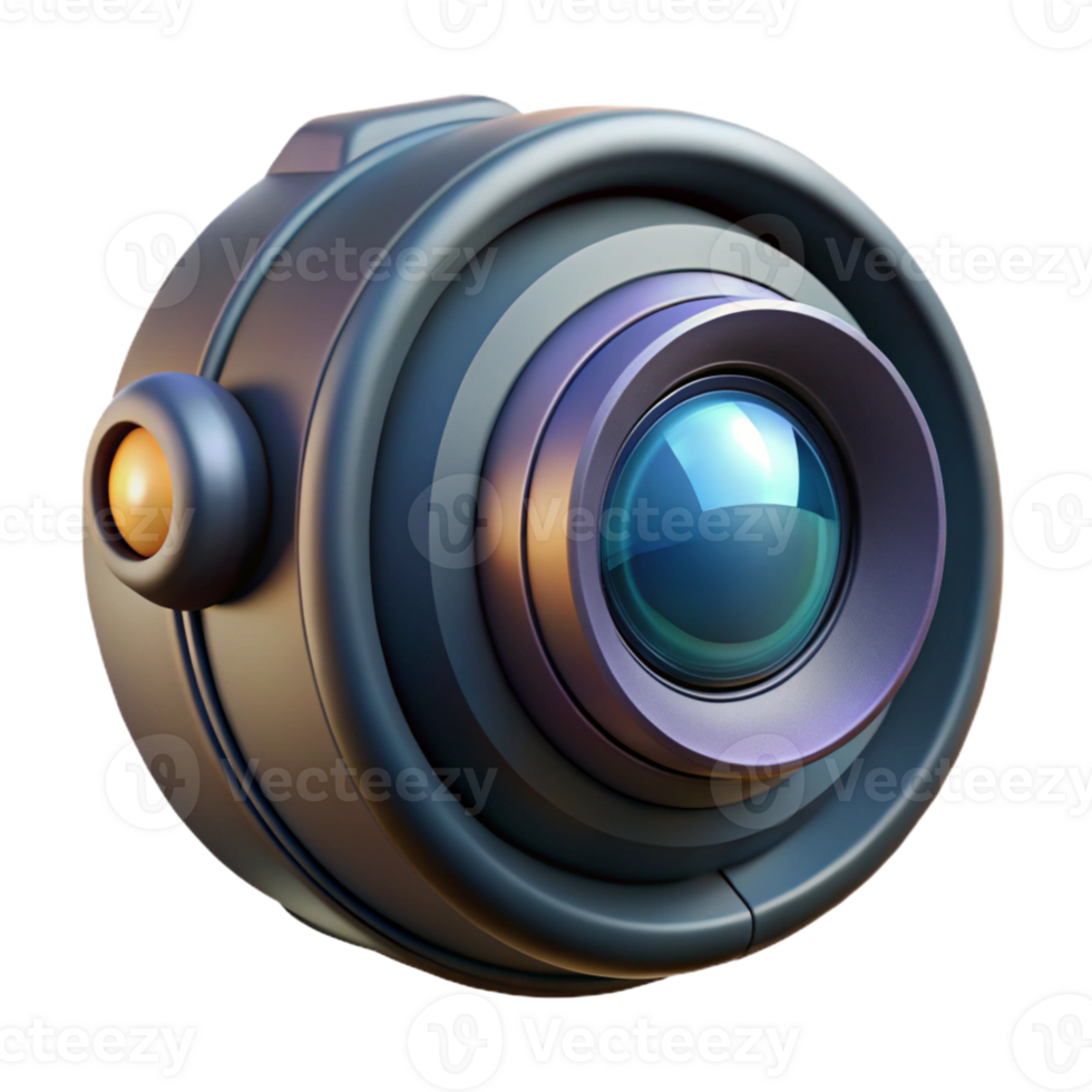 elegant classic A close-up of a futuristic camera lens, intricate details, soft lighting, product design style authentic png