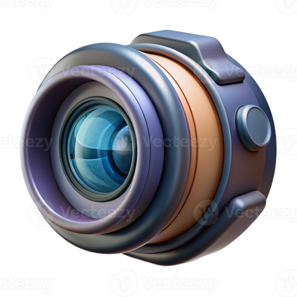 serene rustic A close-up of a futuristic camera lens, intricate details, soft lighting, product design style original png