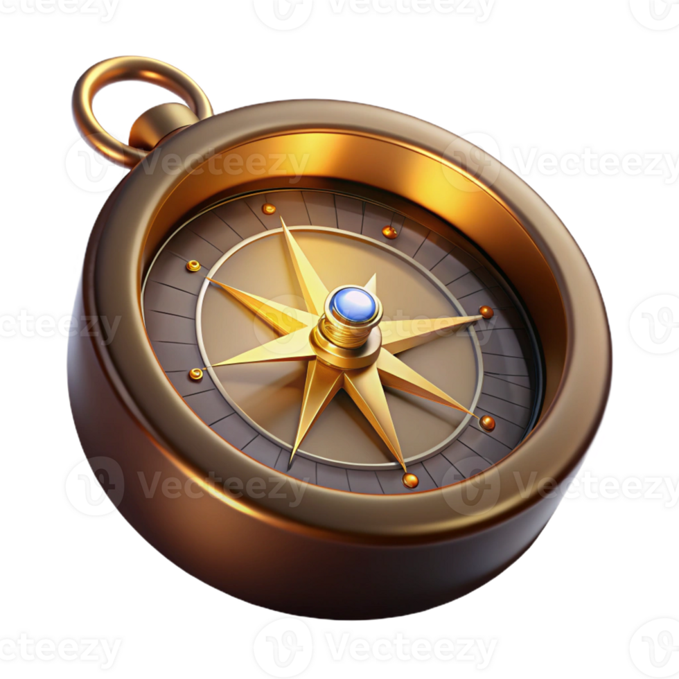beautiful traditional A vintage compass with a detailed map, warm candlelight, vintage exploration style, realistic rendering authentic png