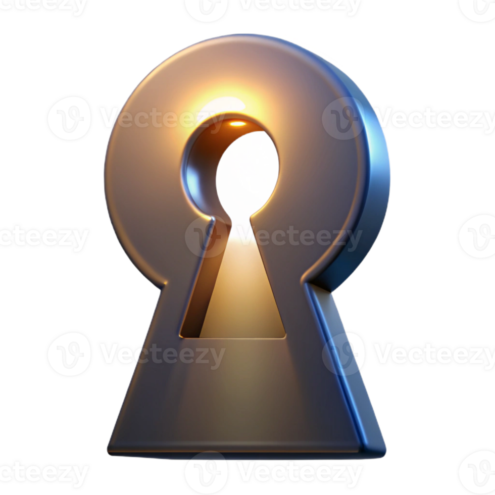 extraordinary creative A vintage keyhole with light shining through it, dramatic chiaroscuro lighting, mysterious style high quality png