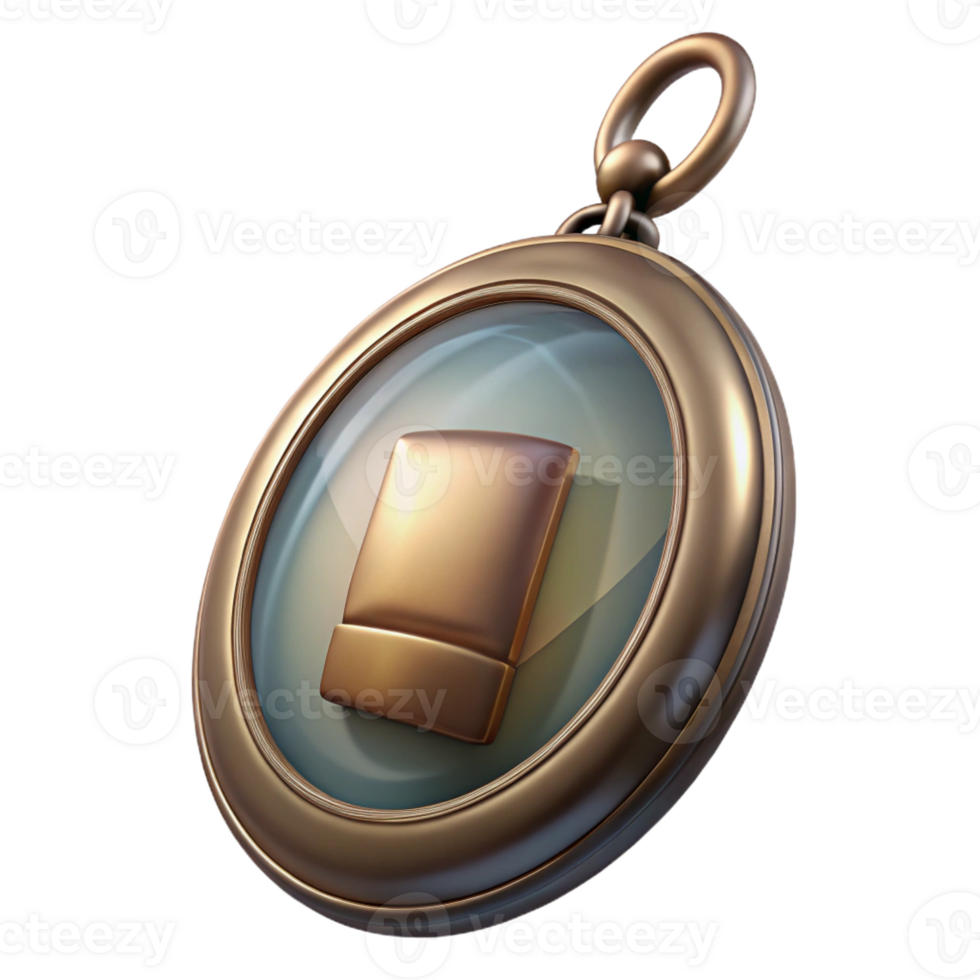 impressive contemporary A vintage locket with a faded photograph inside, soft diffused lighting, sentimental style high resolution png
