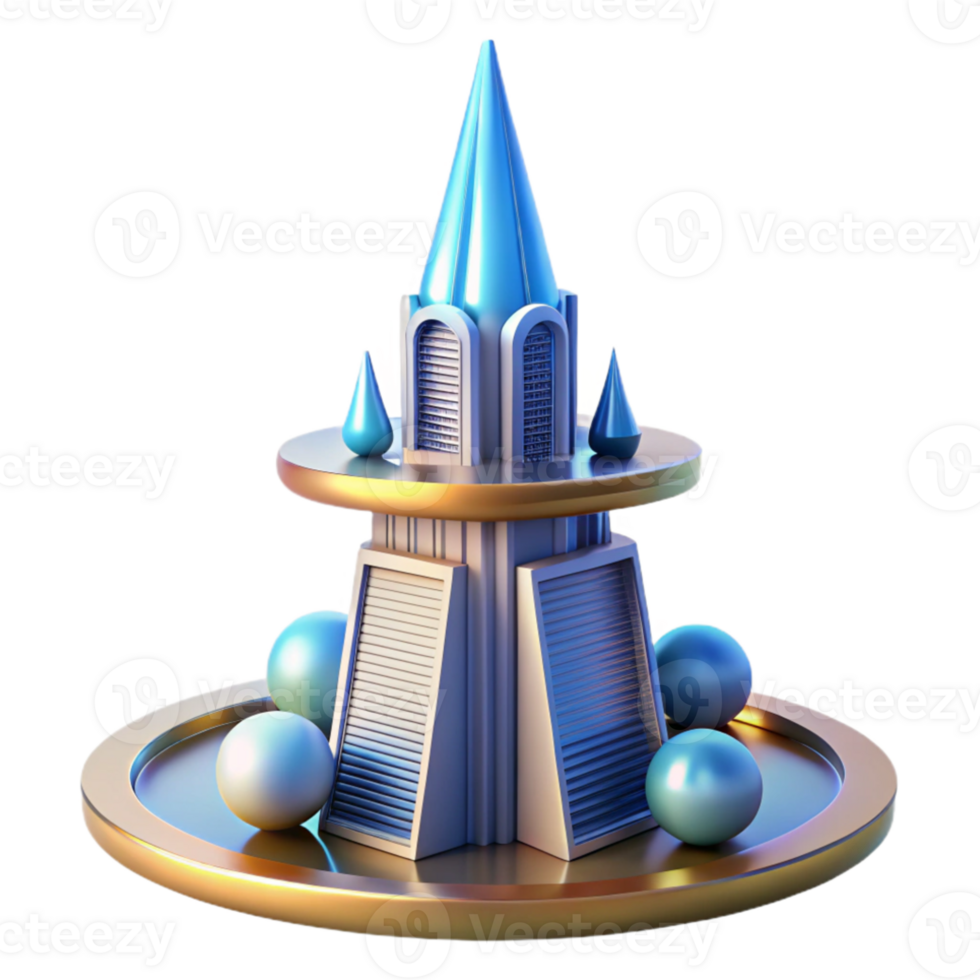 stunning classic Conceptual skyscraper, gravity-defying design, futuristic lighting, abstract style authentic png