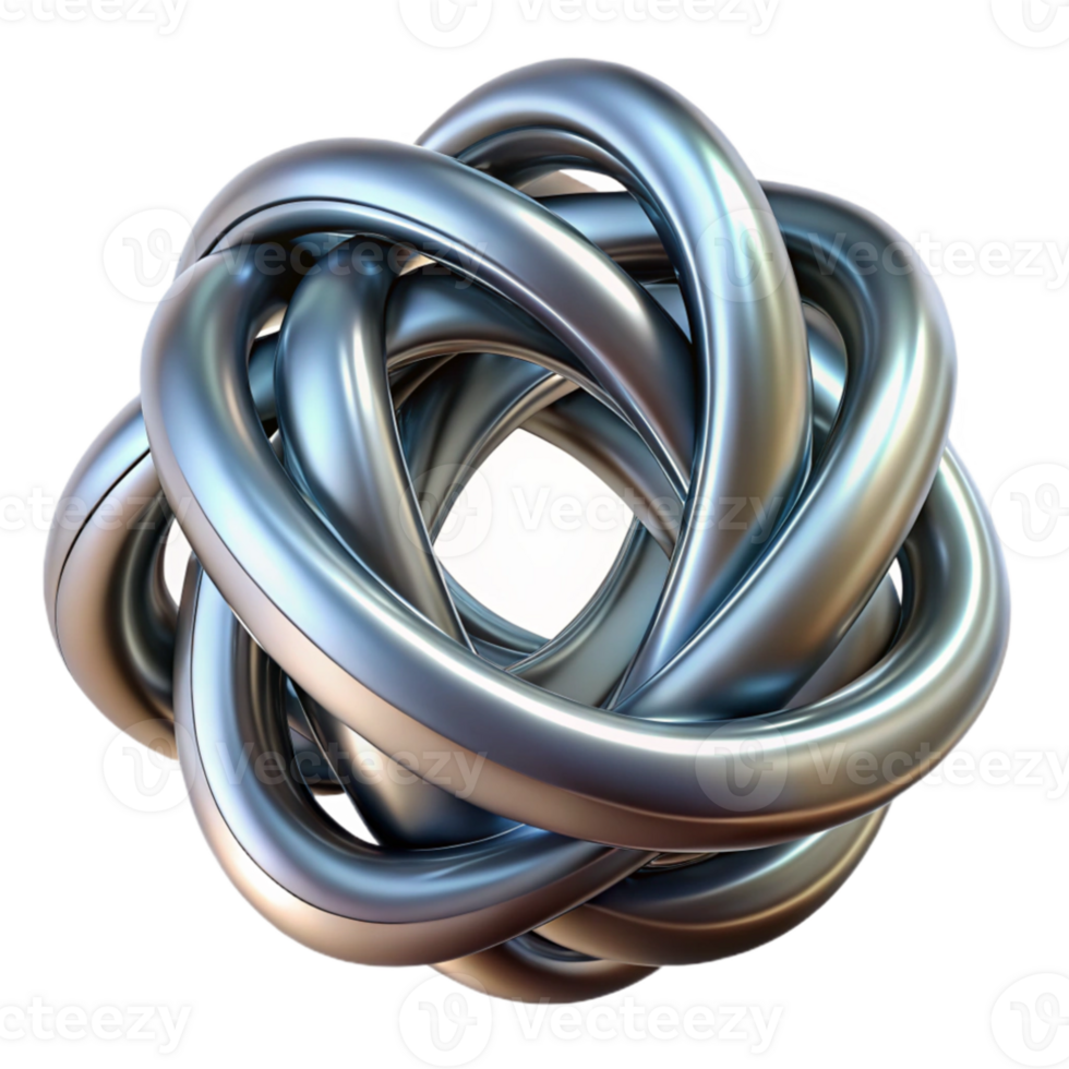 wonderful creative A dynamic composition of intersecting lines and curves, forming a complex, interwoven structure, with a metallic texture. Futurism style with a depth of field effect authentic png