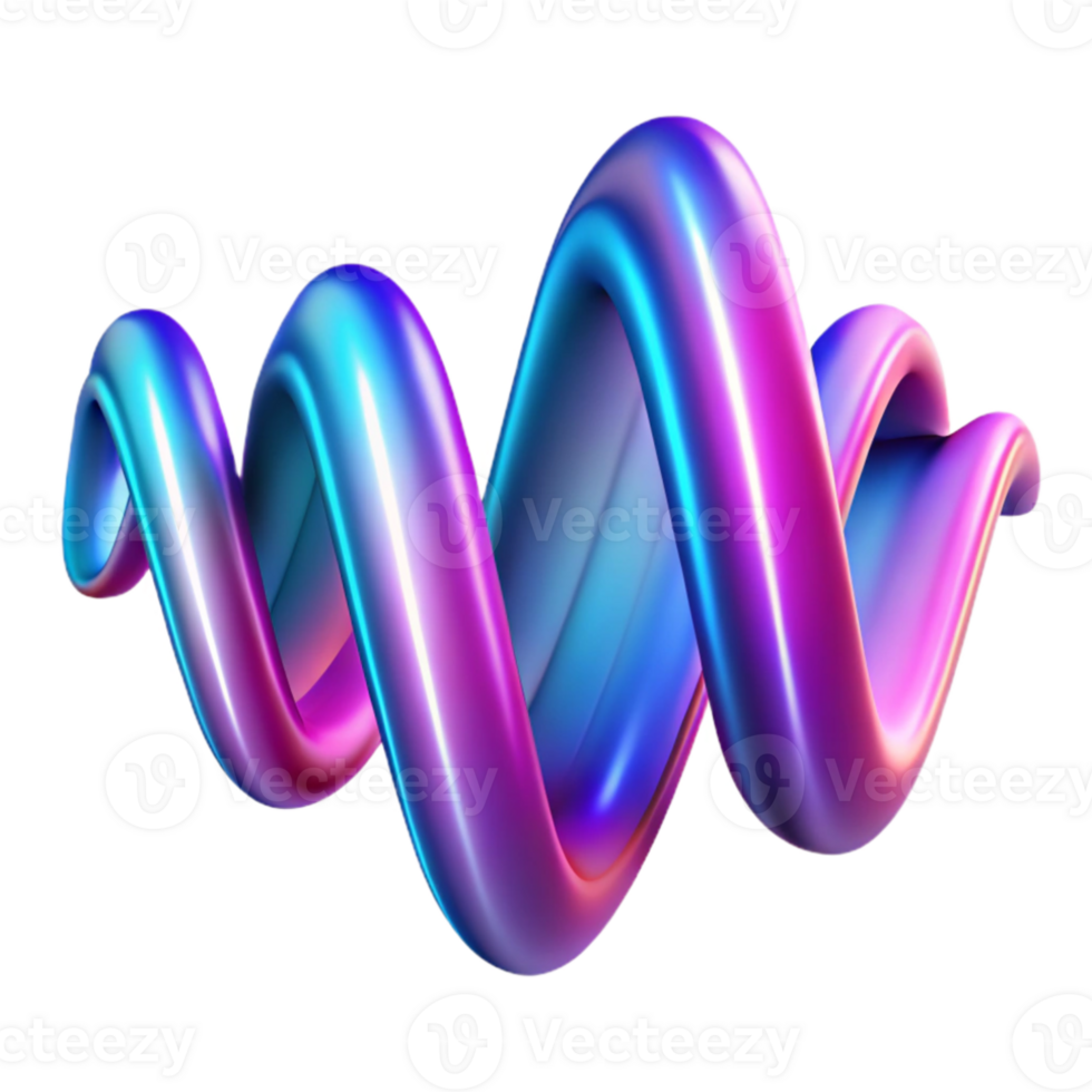 beautiful rustic An abstract representation of sound waves, visualized as undulating, vibrant ribbons of color. Synthwave style with neon lighting premium png