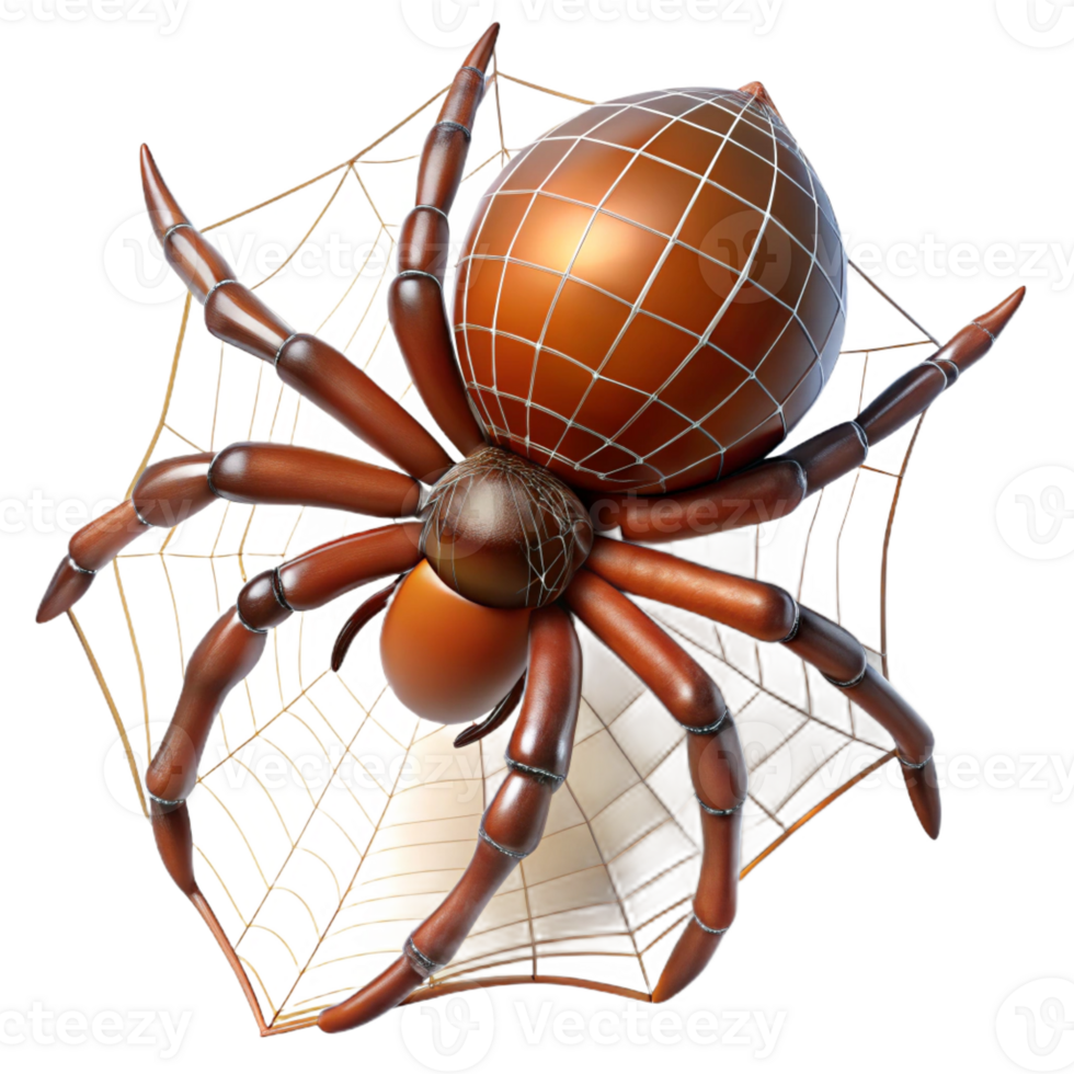 beautiful contemporary A spider spinning a web, dew-kissed threads, macro photography, natural lighting high resolution png