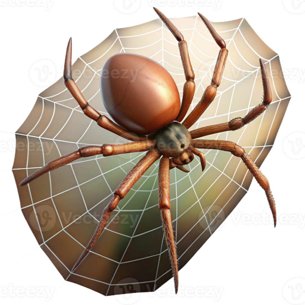 magnificent rustic A spider spinning a web, dew-kissed threads, macro photography, natural lighting 4K png