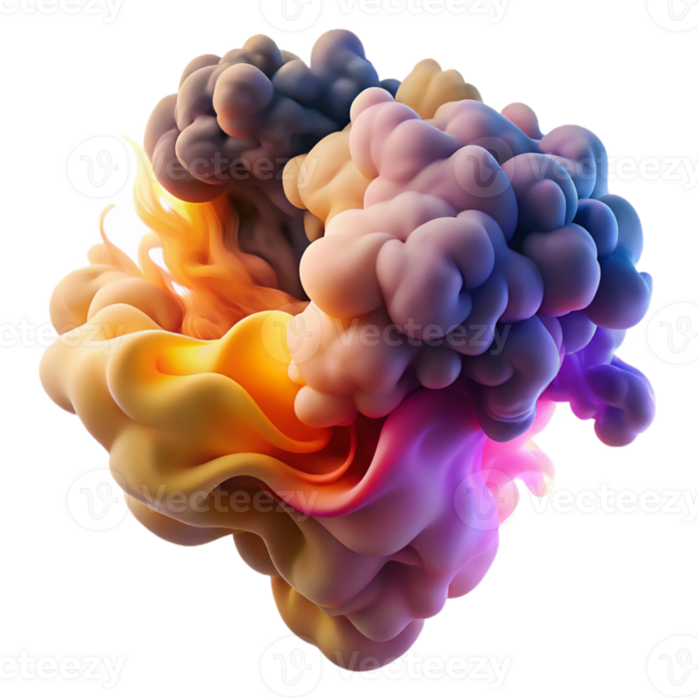 stunning vintage An abstract representation of emotions, visualized as swirling, colorful smoke plumes, with a dramatic, expressive feel. Romanticism style with chiaroscuro lighting genuine png