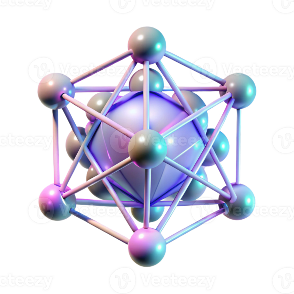 serene artistic A complex network of interconnected nodes, glowing with a soft, ethereal light, resembling a digital network. Cyberpunk style with neon accents premium png