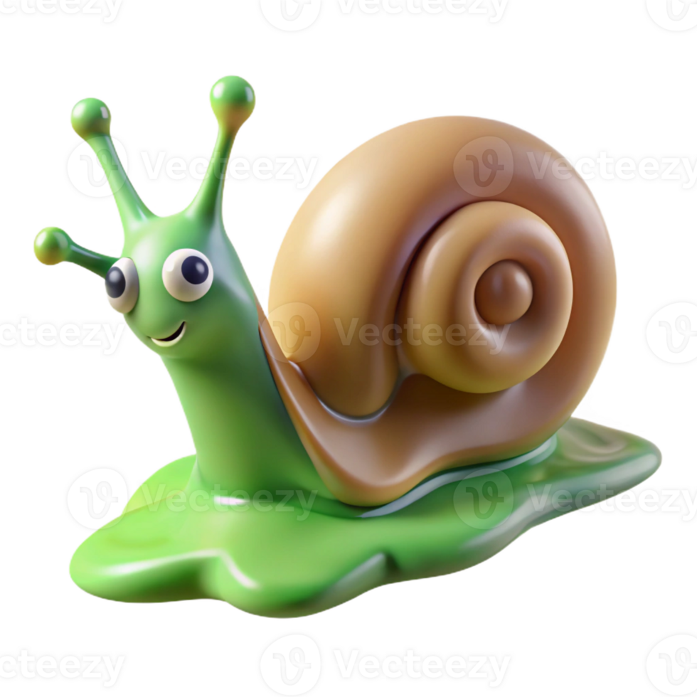 beautiful abstract A snail leaving a trail of slime, macro photography, natural lighting 4K png