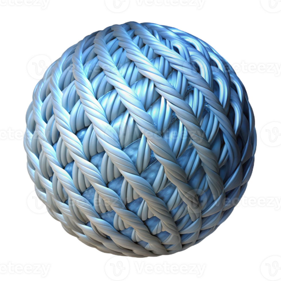 vibrant modern A textured sphere composed of interwoven fibers of light, emitting a cool, silvery glow. Minimalism style with a subtle gradient 4K png