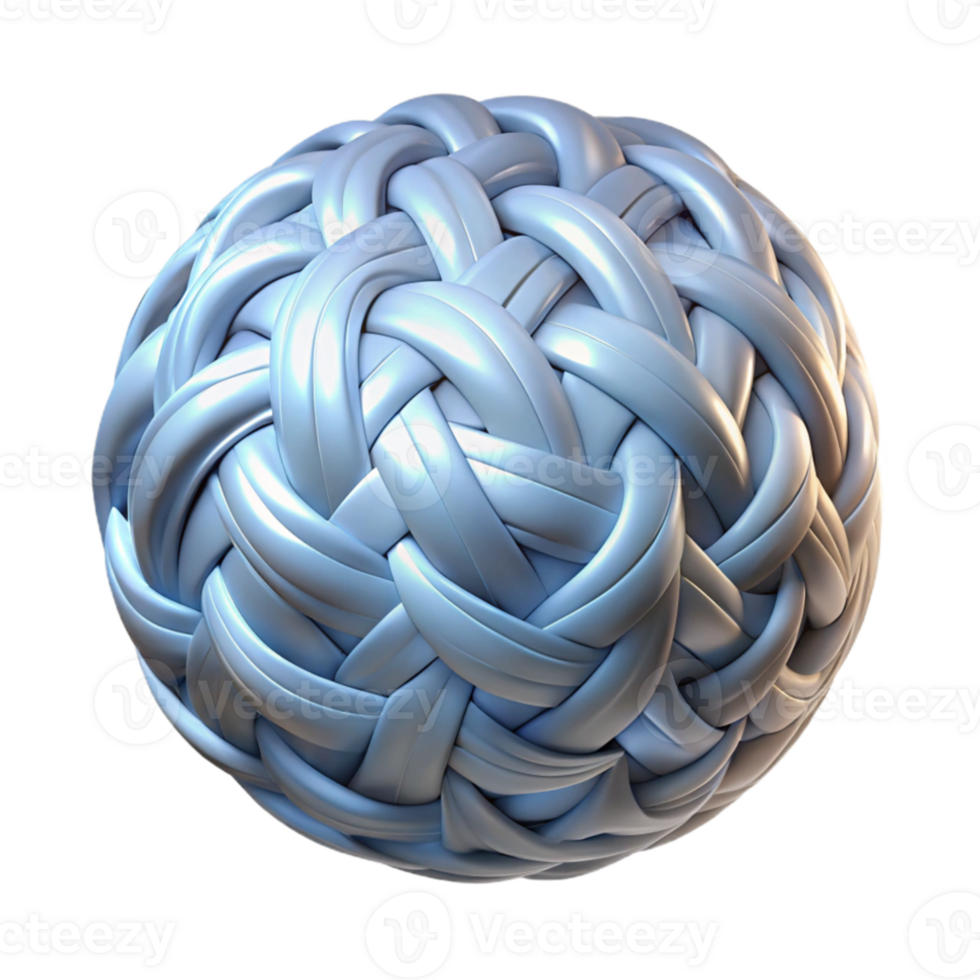vibrant minimalist A textured sphere composed of interwoven fibers of light, emitting a cool, silvery glow. Minimalism style with a subtle gradient genuine png