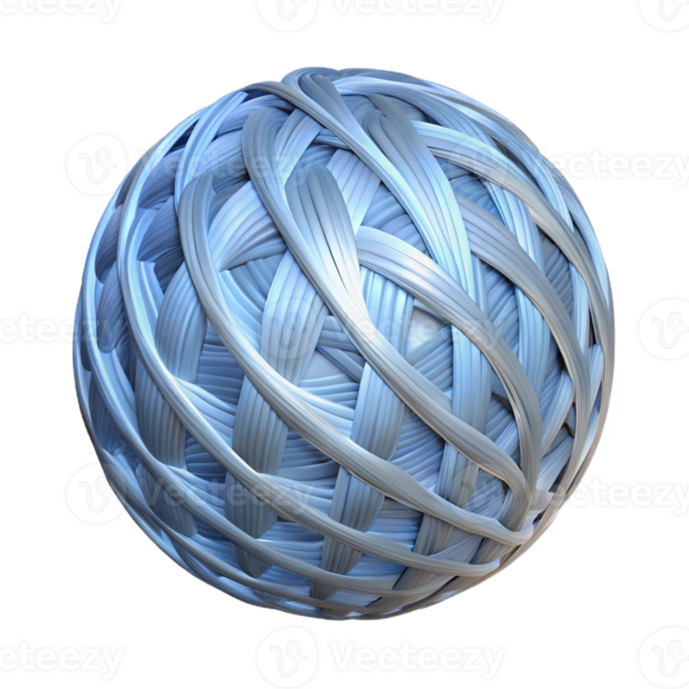 extraordinary rustic A textured sphere composed of interwoven fibers of light, emitting a cool, silvery glow. Minimalism style with a subtle gradient professional png