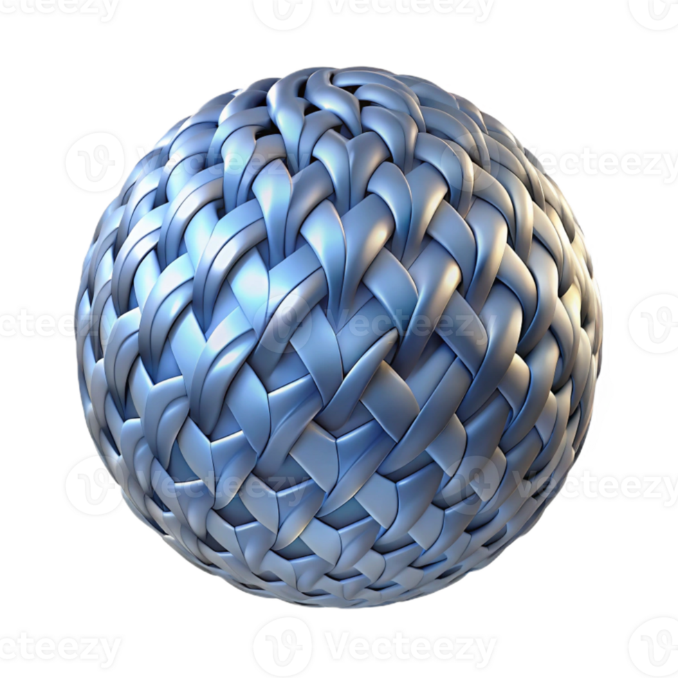 vibrant modern A textured sphere composed of interwoven fibers of light, emitting a cool, silvery glow. Minimalism style with a subtle gradient premium png