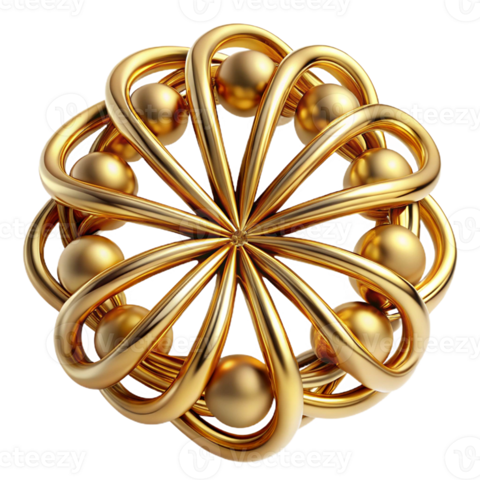 beautiful classic An intricate network of flowing lines, creating a sense of harmony and balance, with a golden sheen. Art Nouveau style with a flowing aesthetic premium png