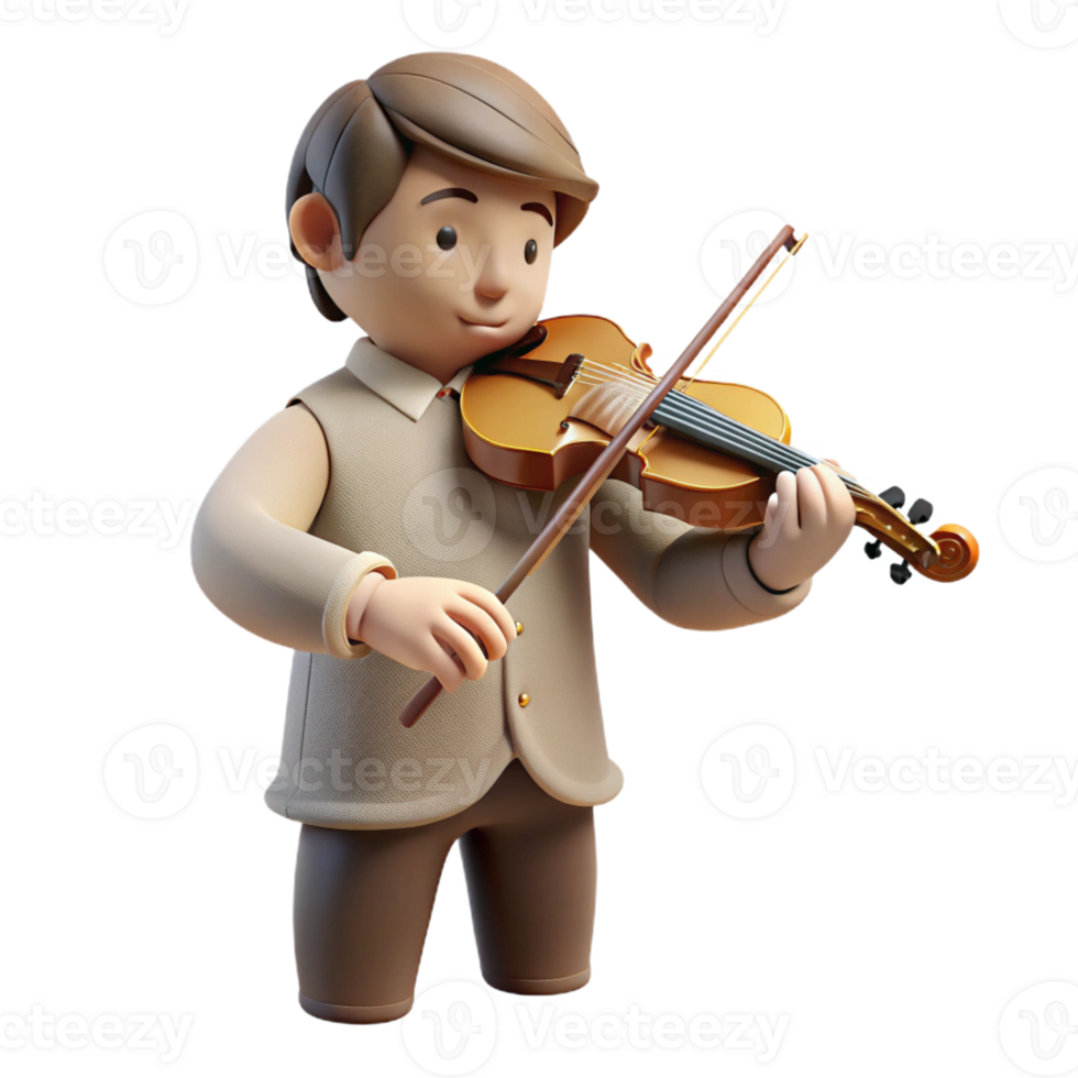 stunning modern A lone figure plays a melancholic tune on a salvaged violin amidst the ruins of a concert hall, somber, realistic, soft lighting genuine png