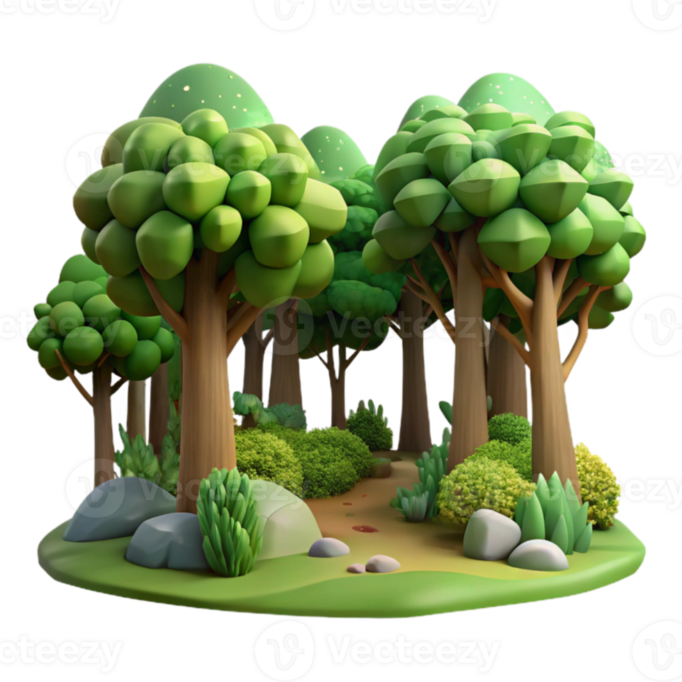 impressive modern Portrait of a serene forest scene with lush foliage, dappled sunlight, landscape painting style 4K png