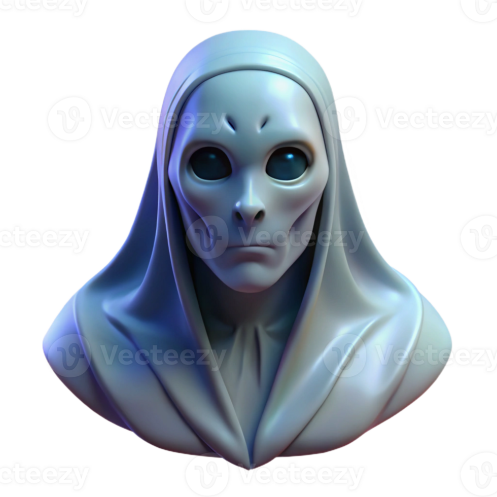 stunning classic Portrait of an ethereal ghost with translucent skin and a haunting expression, ghostly light, horror art style premium png