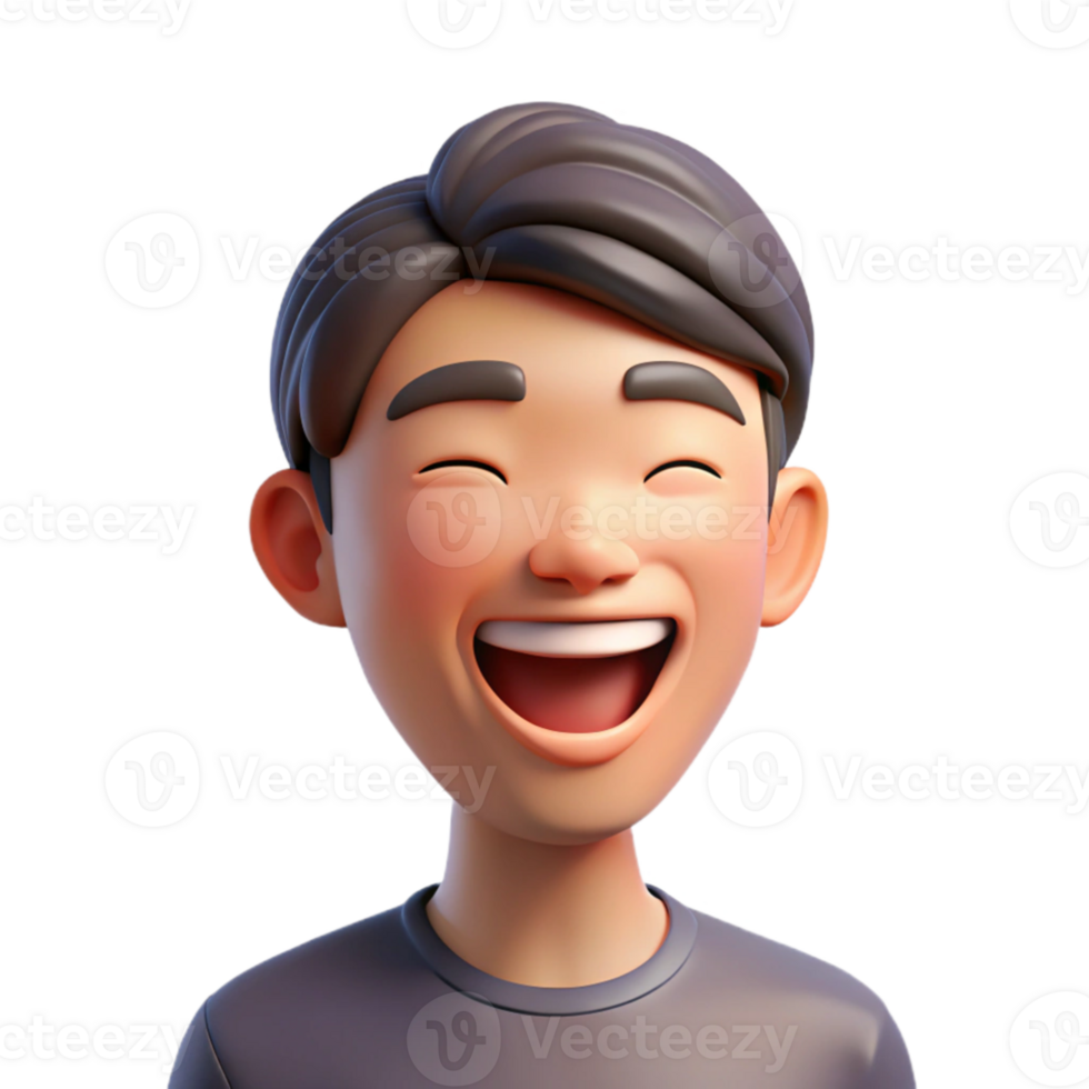 serene rustic Portrait of a person laughing heartily, showing genuine joy and emotion, lit by bright, natural light, in a candid style 4K png