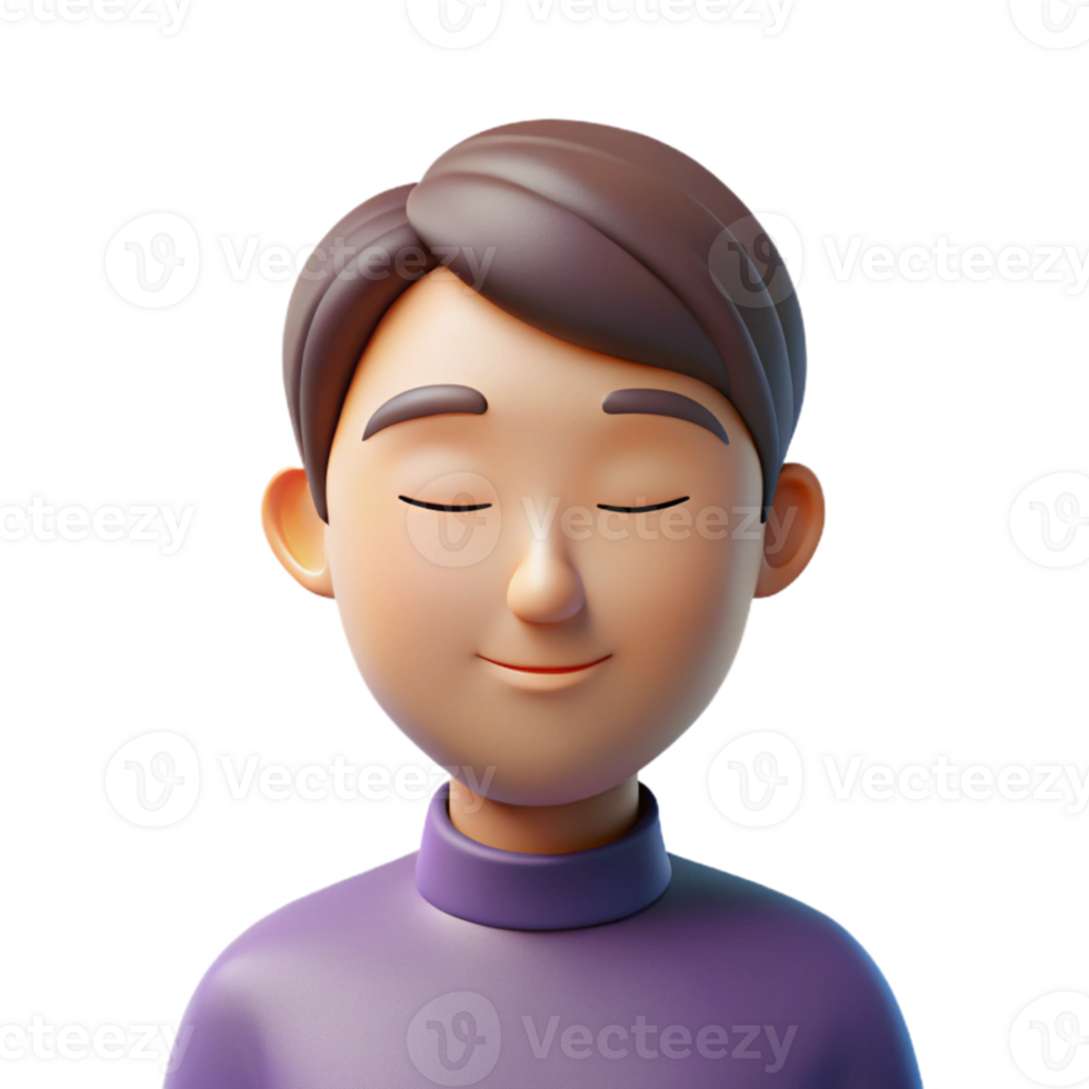 stunning classic Portrait of a person with closed eyes, conveying a sense of peace and tranquility, lit by soft, diffused light, in a minimalist style exclusive png