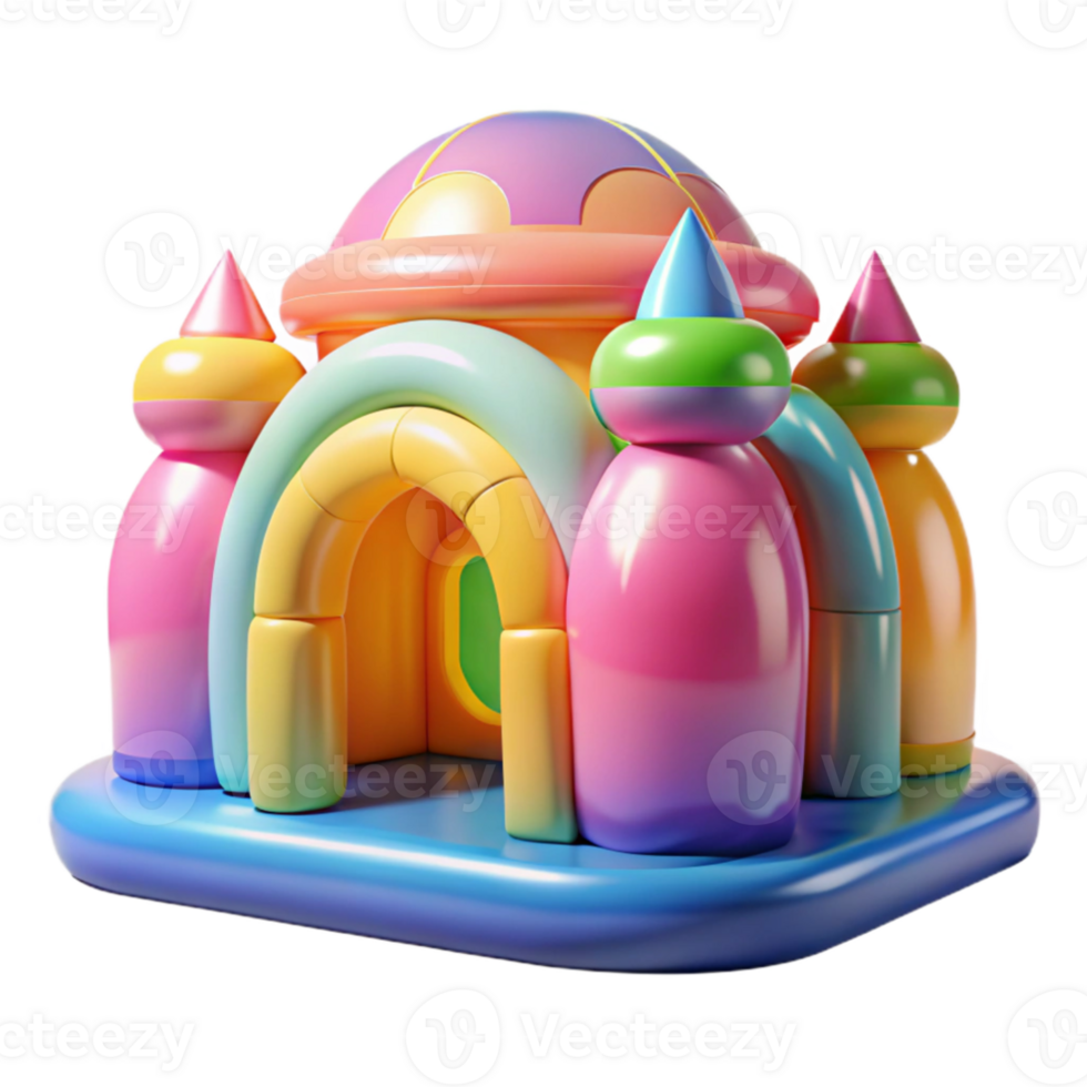 beautiful rustic Inflatable architecture, translucent materials, colorful design, temporary structures, playful atmosphere, original png