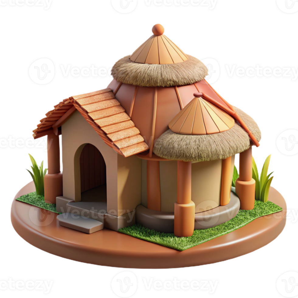beautiful vintage Vernacular architecture, traditional materials and techniques, local style, rural setting, historical context, exclusive png