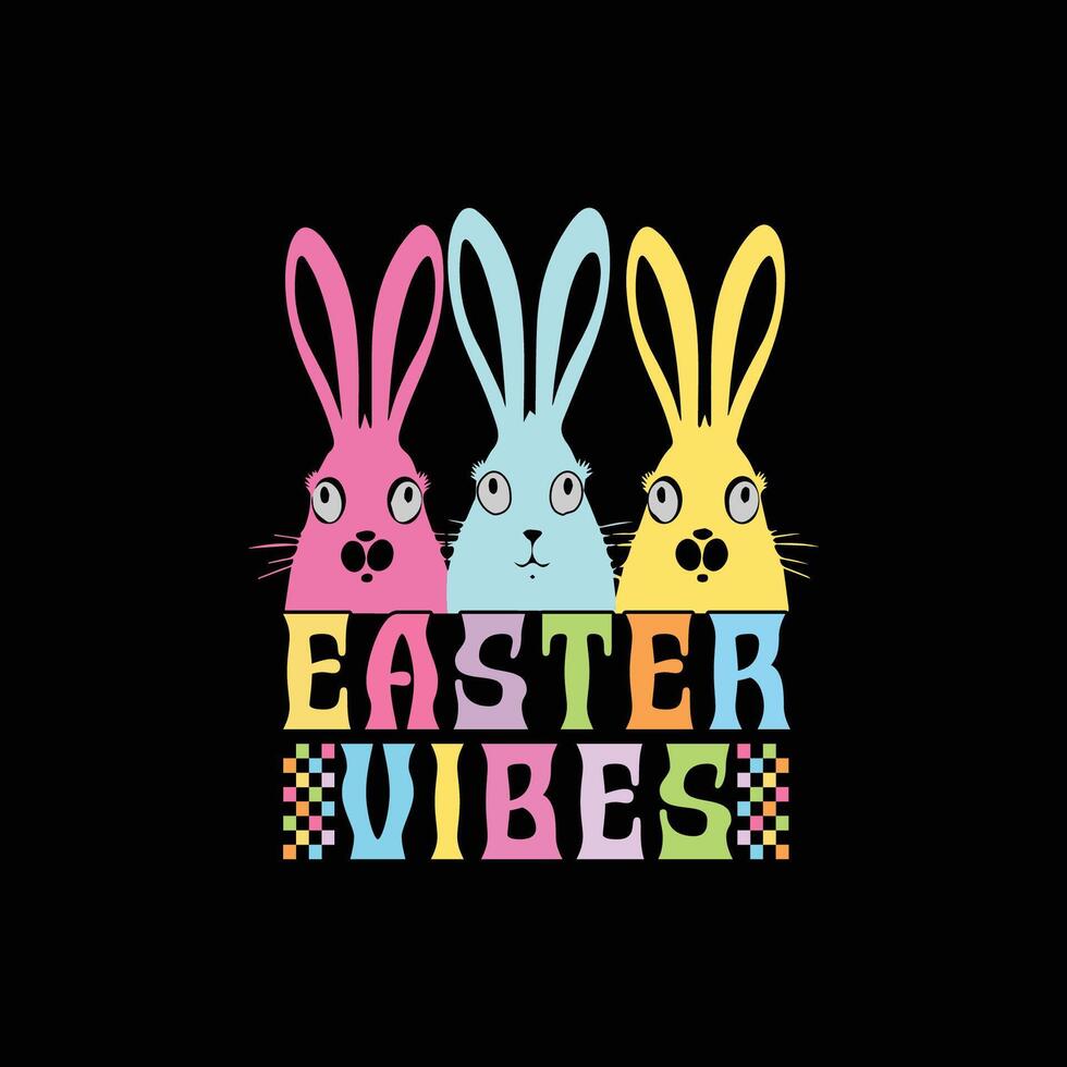 easter vibes tshirt design vector