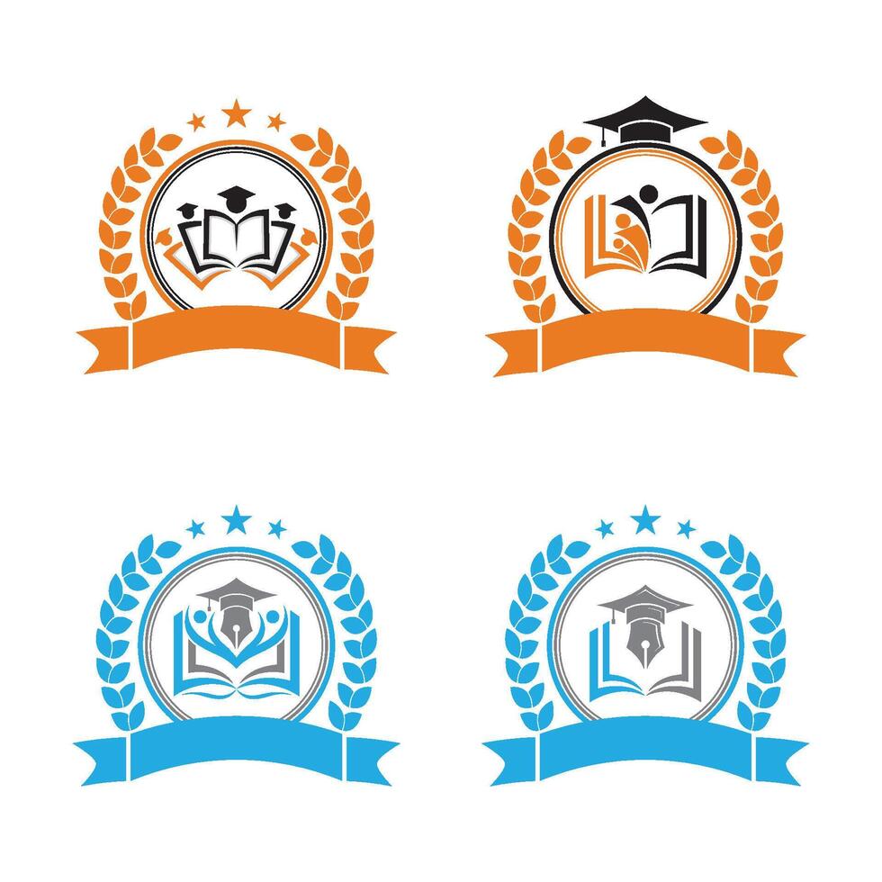 Education icon set vector