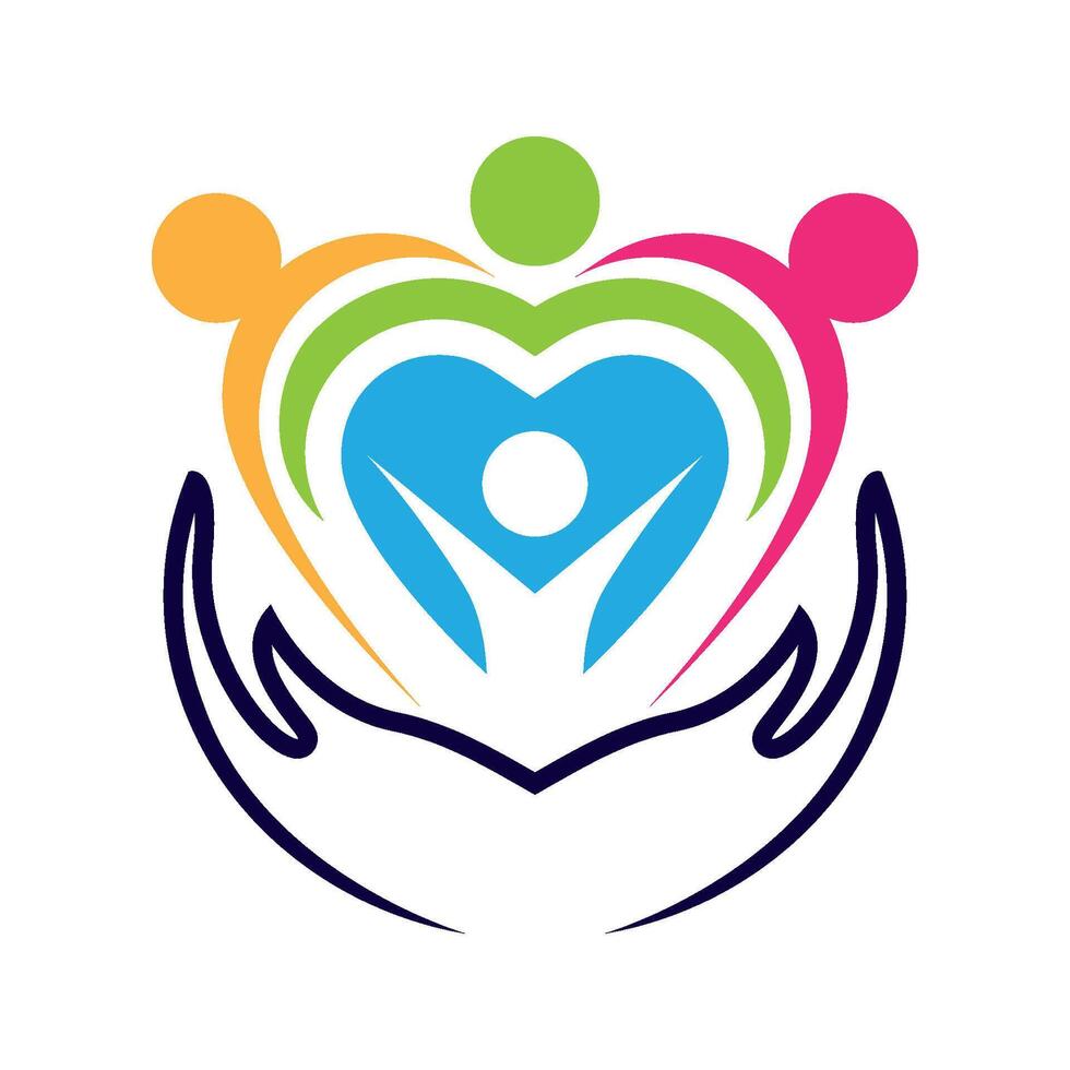 Family care logo template vector