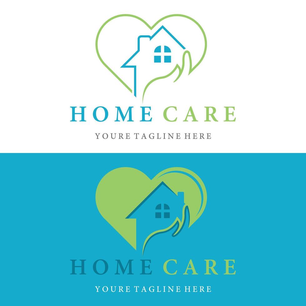 Home care creative logo vector