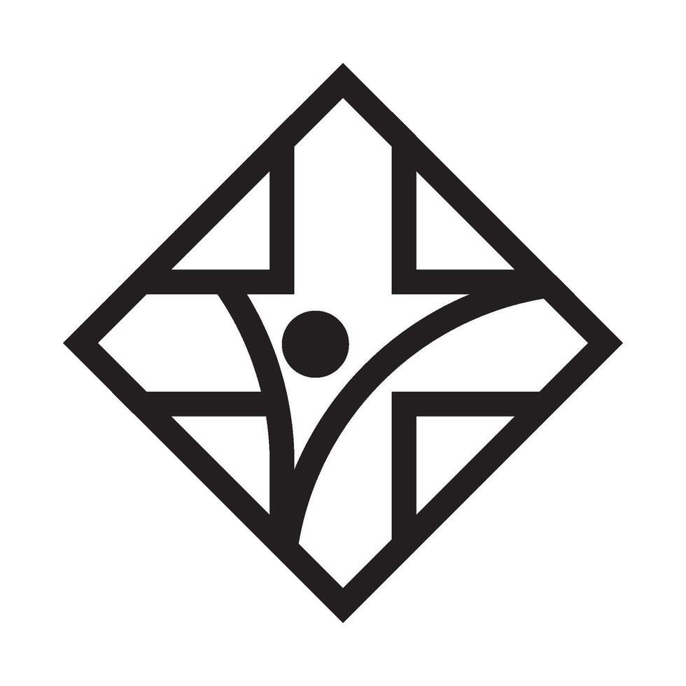 Medical cross logo template icon design vector