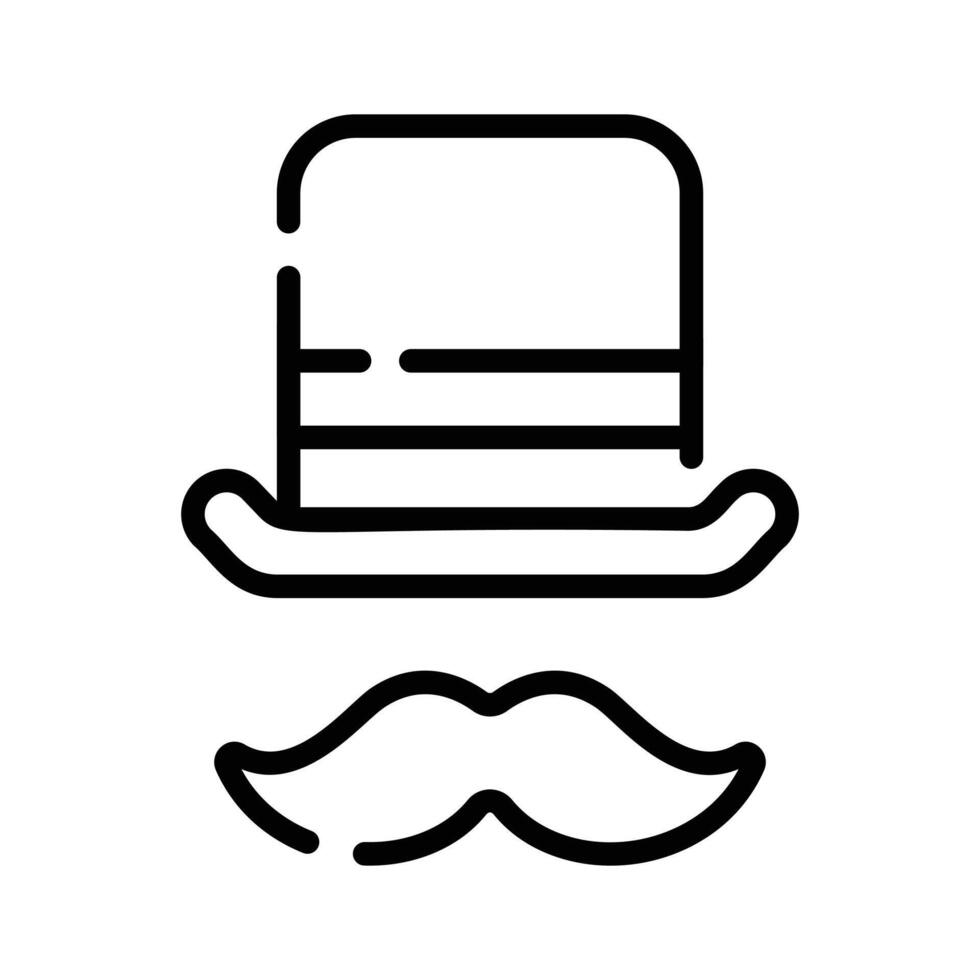 Grab this linear style icon of hipster props vector