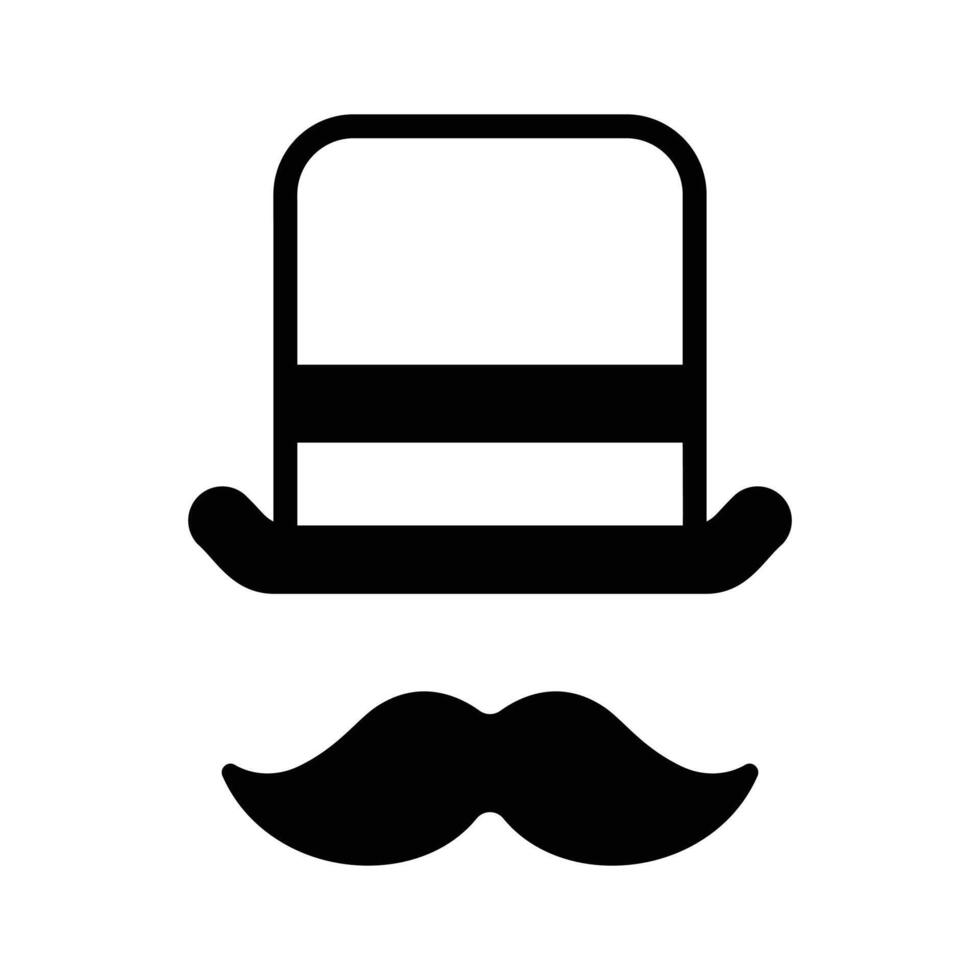Grab this glyph style icon of hipster props. vector