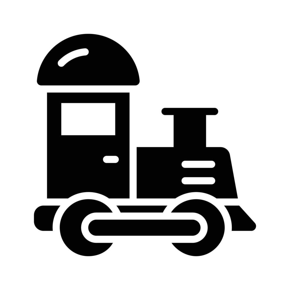 Check out this amazingly designed glyph icon of train ride vector