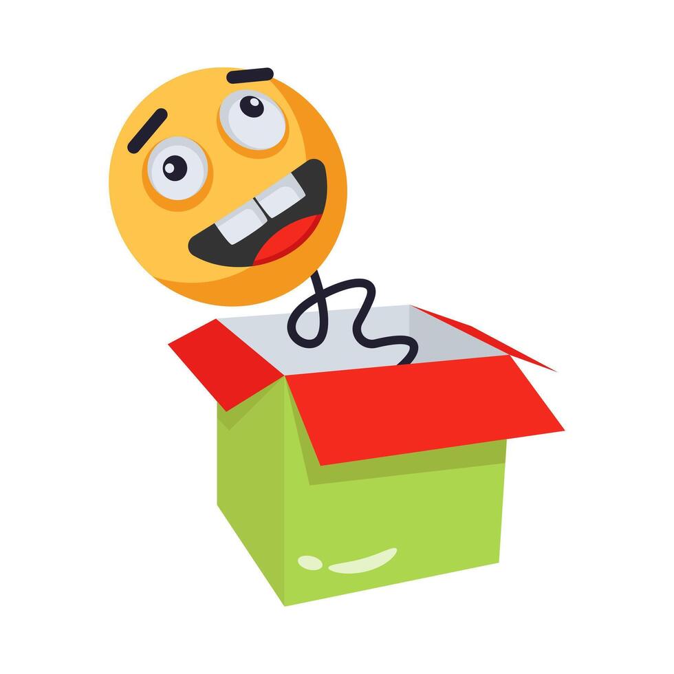 April fool prank surprise icon designed in 3d style vector
